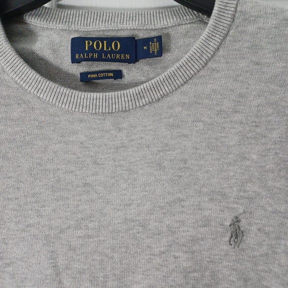 Ralph Lauren Andover Crew Neck Pima Cotton sweater Men's Sz M - Picture 4 of 5